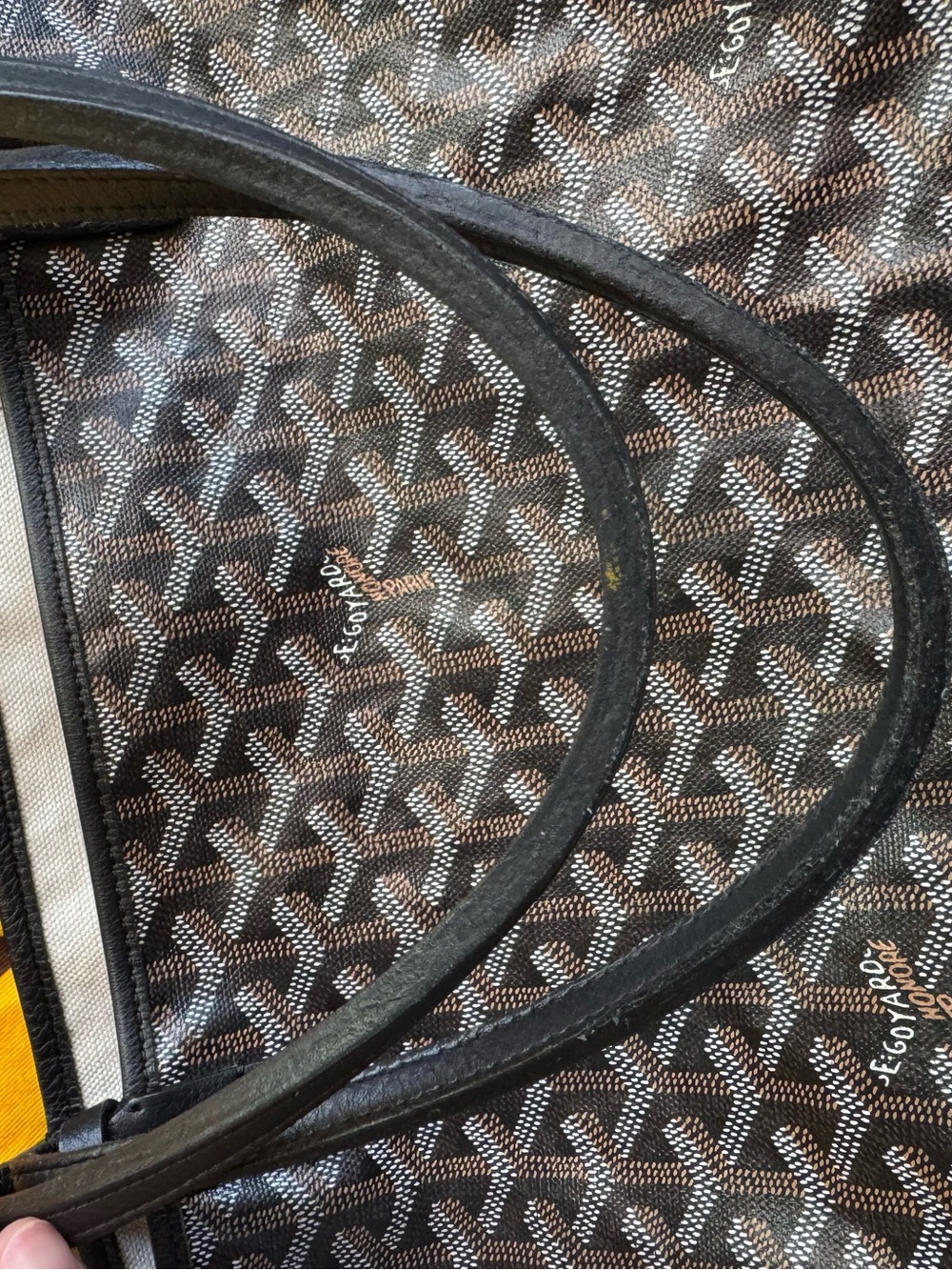 Goyard Saint Louis GM Black Tote + Pouch Large - Picture 6 of 17